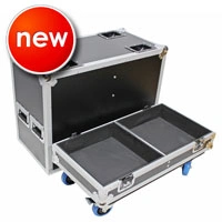 Prox X-QSC-KW152 Dual Speaker Flight Case for KW152 w-Wheels
