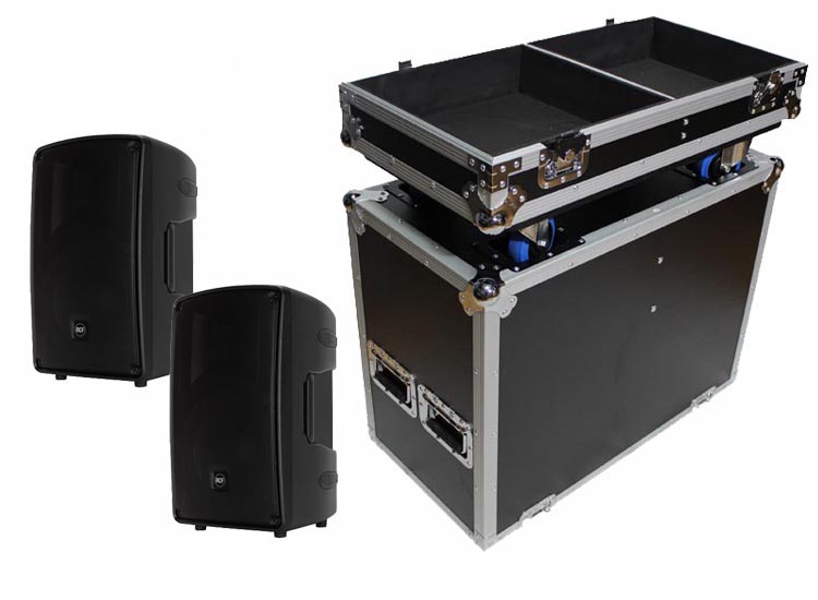 ProX ATA Flight Case for Two RCF HD12-A MK4 Speakers