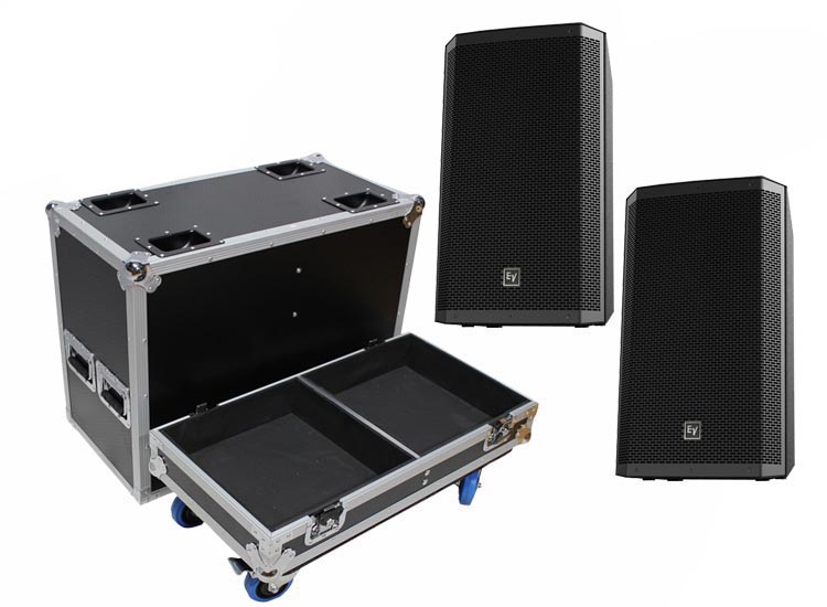 ProX ATA Flight Case For 2 EV ZLX12P Speakers