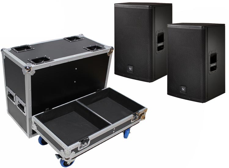 ProX ATA Flight Case For Two EV ELX115P Speakers