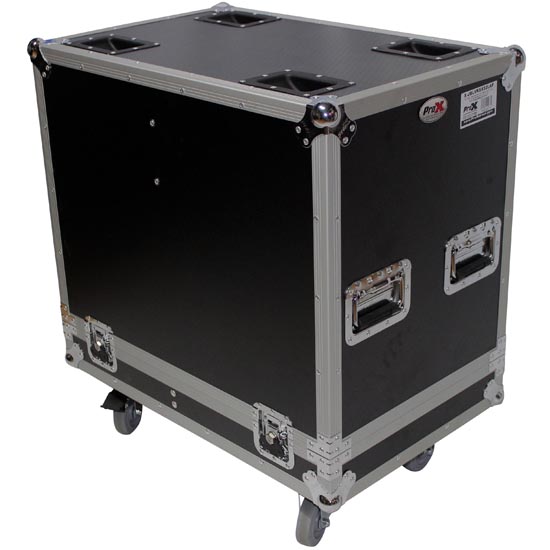 ProX Fight Case for 2 JBL VRX932LAP Line Array Speakers W-4 inch Casters