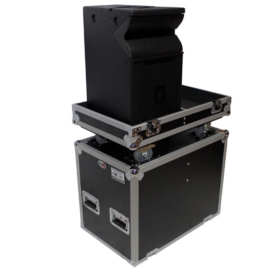 ProX Fight Case for 2 JBL VRX932LAP Line Array Speakers W-4 inch Casters