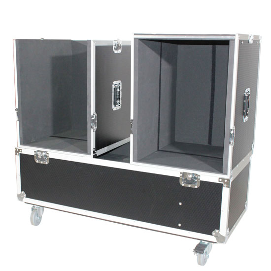 ProX Flight Case For RCF EVOX Speaker Compact Array System Kit - Fits Two Speakers and Subwoofers