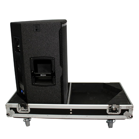 ProX Flight Case for Two RCF-TT25-A II High Definition Two-Way Speakers with 4 Inch Wheels