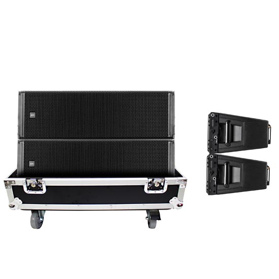 ProX Fits RCF HDL 30-A Line Array Speaker Flight Case W/Wheels (Holds 2 Speakers)