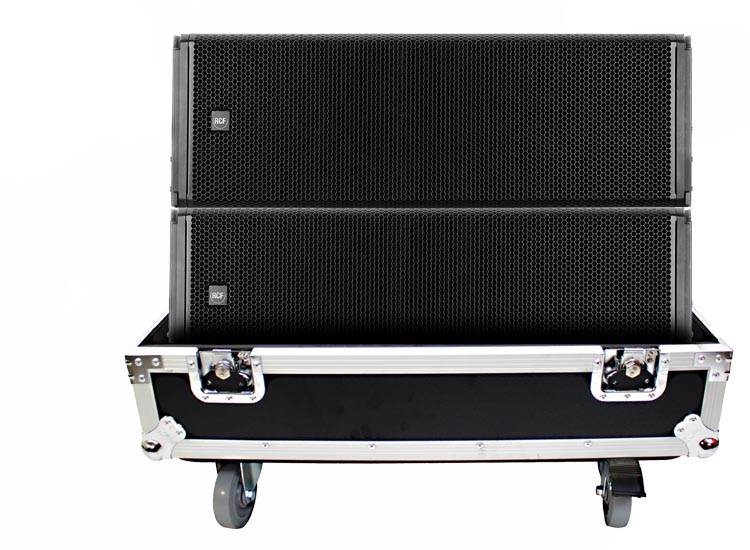 ProX Fits RCF HDL 30-A Line Array Speaker Flight Case W/Wheels (Holds 2 Speakers)