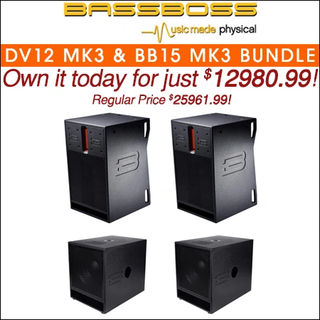 BASSBOSS DV12 MK3 with BB15 MK3 Super Party Rocker Bundle