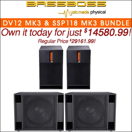 BASSBOSS DV12 MK3 with SSP118 MK3 Deluxe Party Rocker Bundle