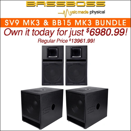 BASSBOSS SV9 MK3 with BB15 MK3 Premium Party Rocker Bundle