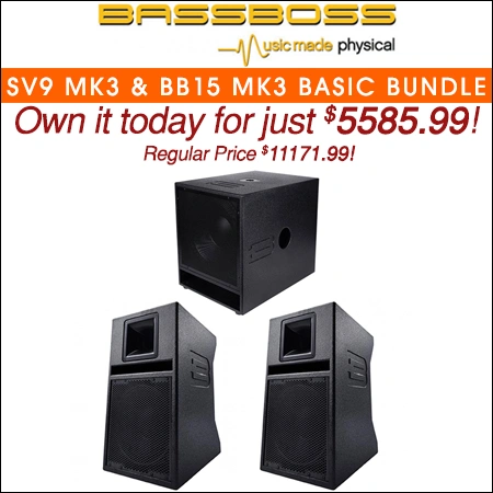 BASSBOSS SV9 MK3 with BB15 MK3 Basic Party Rocker Bundle