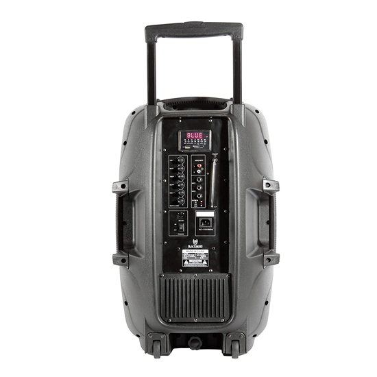 Blackmore BJP-1516BT Portable Amplified 2-Way Loudspeaker with LEDs