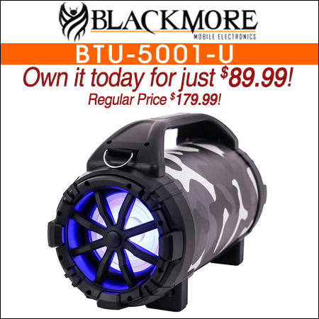 Blackmore BTU-5001-U Portable Rechargeable Bluetooth Speaker - Urban Camo 