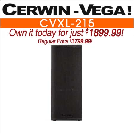 Cerwin-Vega CVXL215 Dual Powered Speaker