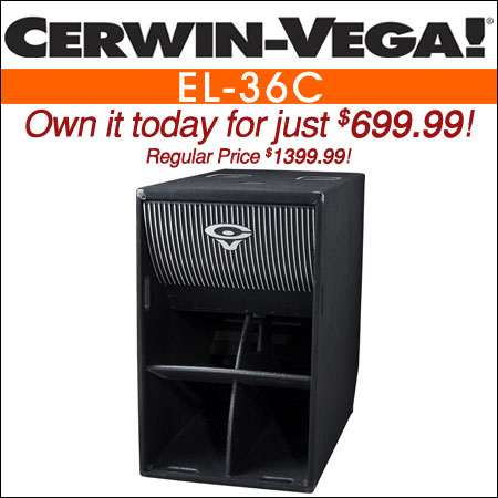 Cerwin Vega EL-36C 18" Folded Horn Earthquake™ Bass System