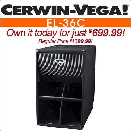 Cerwin Vega EL-36C 18" Folded Horn Earthquake Bass System