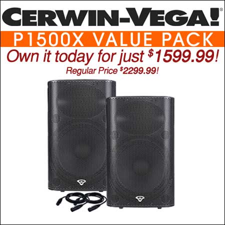 Cerwin Vega P1500X Value Pack