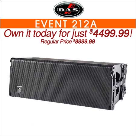 DAS Event 212A Dual 12-Inch Powered Array Speaker