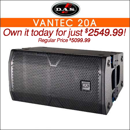 DAS Vantec 20A 12-in Powered Curved Array Speaker