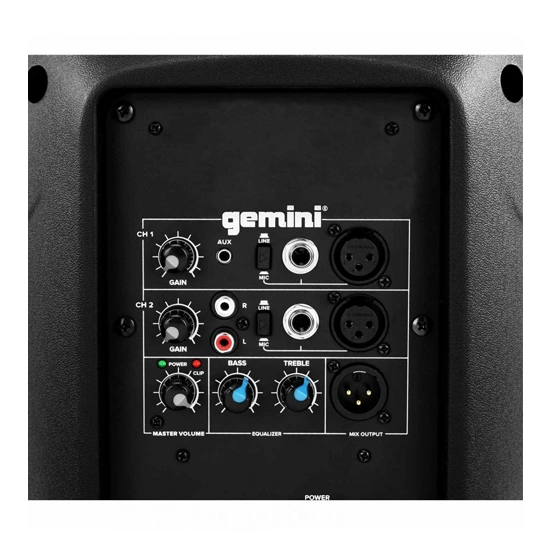Gemini AS-2108P Active 8" Powered PA speaker