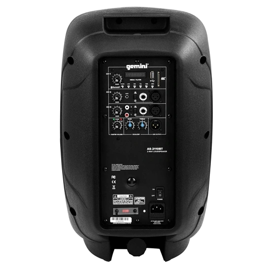 Gemini AS-2110BT Active 10" Loudspeaker with Bluetooth