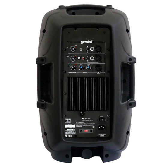 Gemini AS-2112P 12" 1500 Watt Powered Loudspeaker