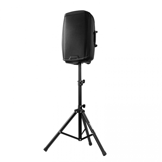 Gemini AS-2115BT-PK Active 15" LED Party Light Loudspeaker with Stand & Microphone