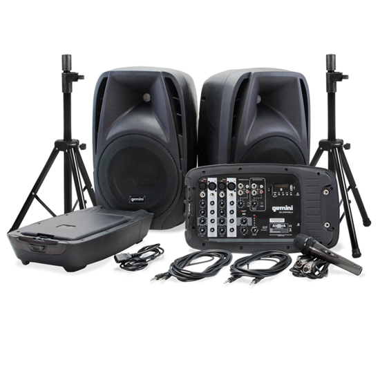 Gemini ES-210MXBLU-ST Portable PA System