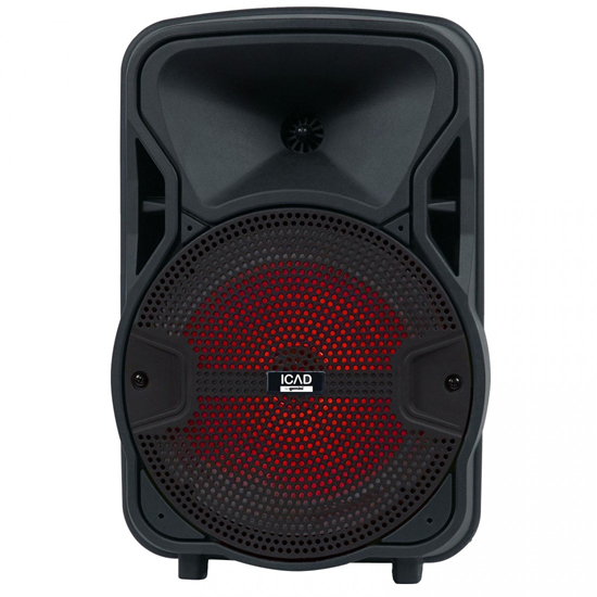 Gemini GSX-L208BTB 500 Watts 8" Backlit LED Light Show Bluetooth Rechargeable Party Speaker