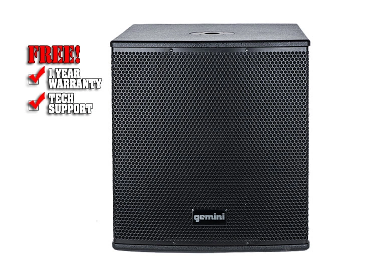 Gemini ZRX-S15P Powered 15" PA subwoofer
