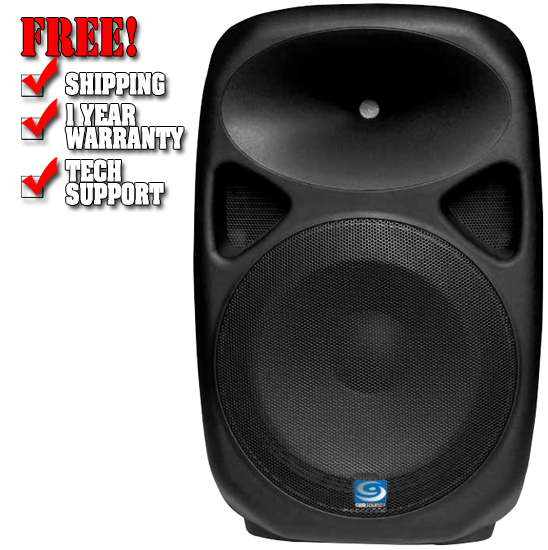 Gemsound PXB150USB 1000 Watt Powered Speaker with USB and SD Media Player