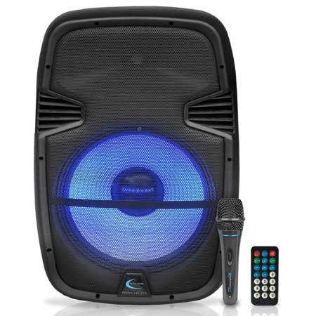 Technical Pro Active 15 LED Loudspeaker with Remote Mic