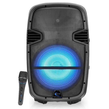 Technical Pro Active 15 LED Loudspeaker with Remote Mic