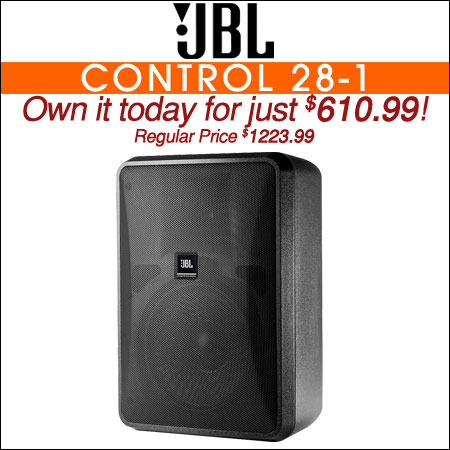 JBL Control 28-1 Surface Mount Speaker (Passive)