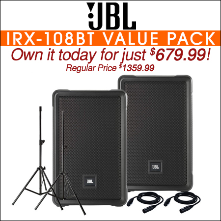 JBL IRX-108BT Value Pack