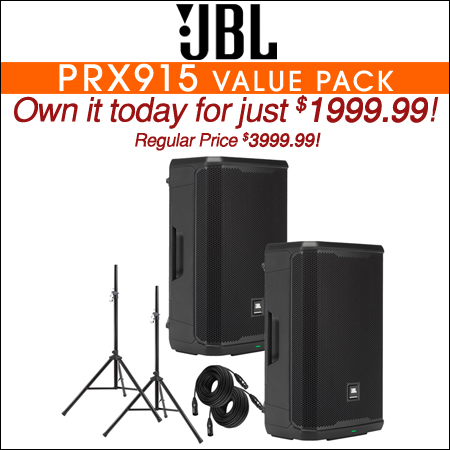 JBL PRX915 Value Pack
