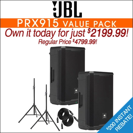JBL PRX915 Value Pack