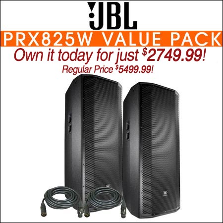 JBL PRX825W Value Pack