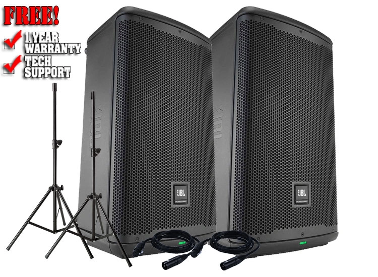 JBL EON710 10-inch 1300W Powered PA Speaker Value Pack