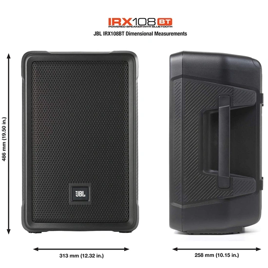 JBL IRX-108BT 8-inch 1300W Powered Bluetooth PA Speaker