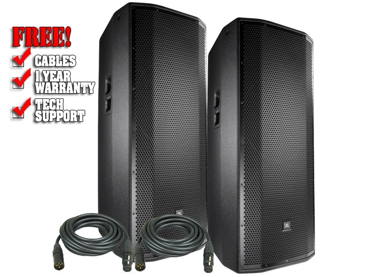 JBL PRX835W 15-inch 1500W 3-Way Powered PA Speaker Value Pack