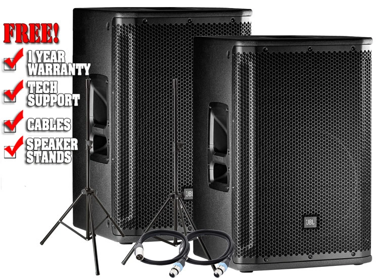 JBL SRX812 12-Inch 2-Way Passive PA Speaker Value Pack