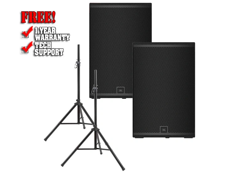 JBL SRX912M 12-inch Two-Way Powered Speaker Value Pack