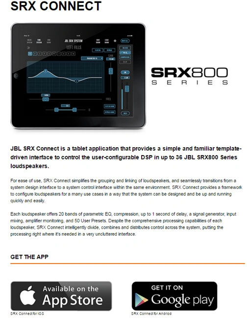 JBL SRX815P 15-inch Two-Way 2000W Powered PA Speaker