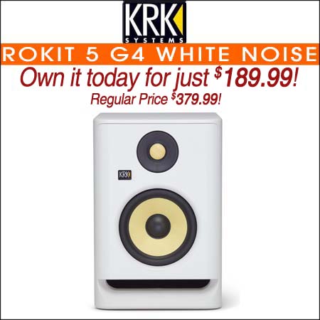 KRK ROKIT 5 G4 White Noise 5-inch Powered Studio Monitor