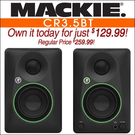 Mackie CR3.5BT 3.5-inch Powered Bluetooth Studio Monitors