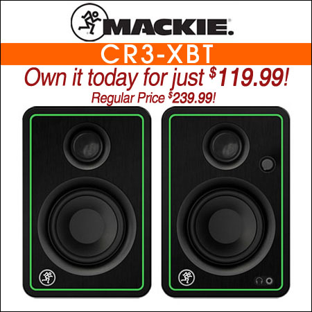 Mackie CR3-XBT 3" Multimedia Monitors with Bluetooth 