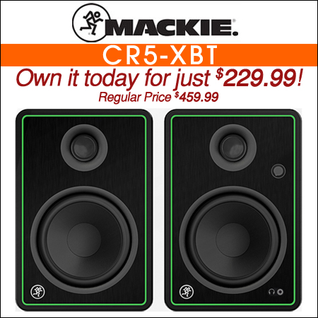 Mackie CR5-XBT Powered Bluetooth Studio Monitors 