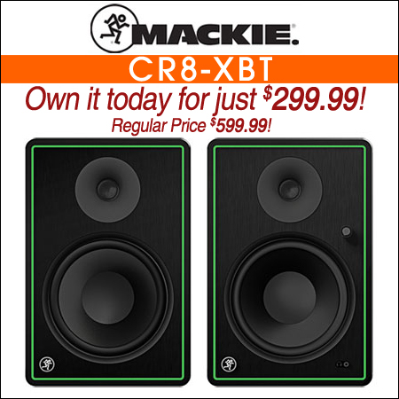 Mackie CR8-XBT 8" Multimedia Monitors with Bluetooth 