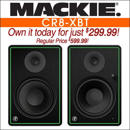 Mackie CR8-XBT 8" Multimedia Monitors with Bluetooth