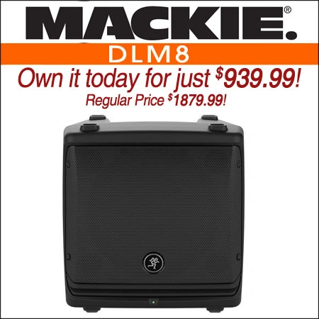 Mackie DLM8 2000 Watt 8" Full-Range Powered Loudspeaker